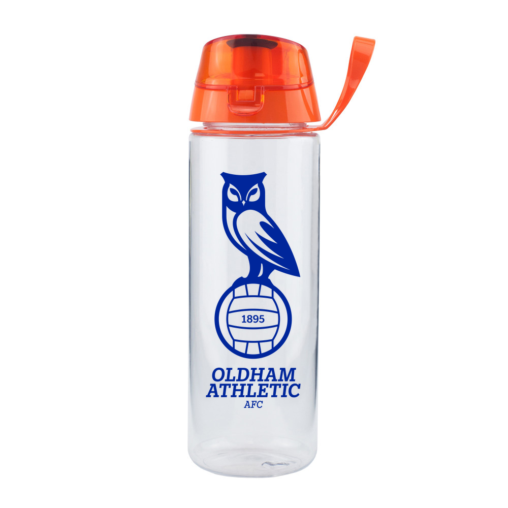Personalised Oldham Athletic Water Bottle with Flip Lid 750ml